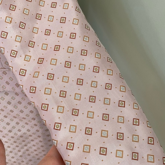 RIANI Pink Geometric Jacquard Mid-Length Coat - Size 8 - Picture 8 of 15